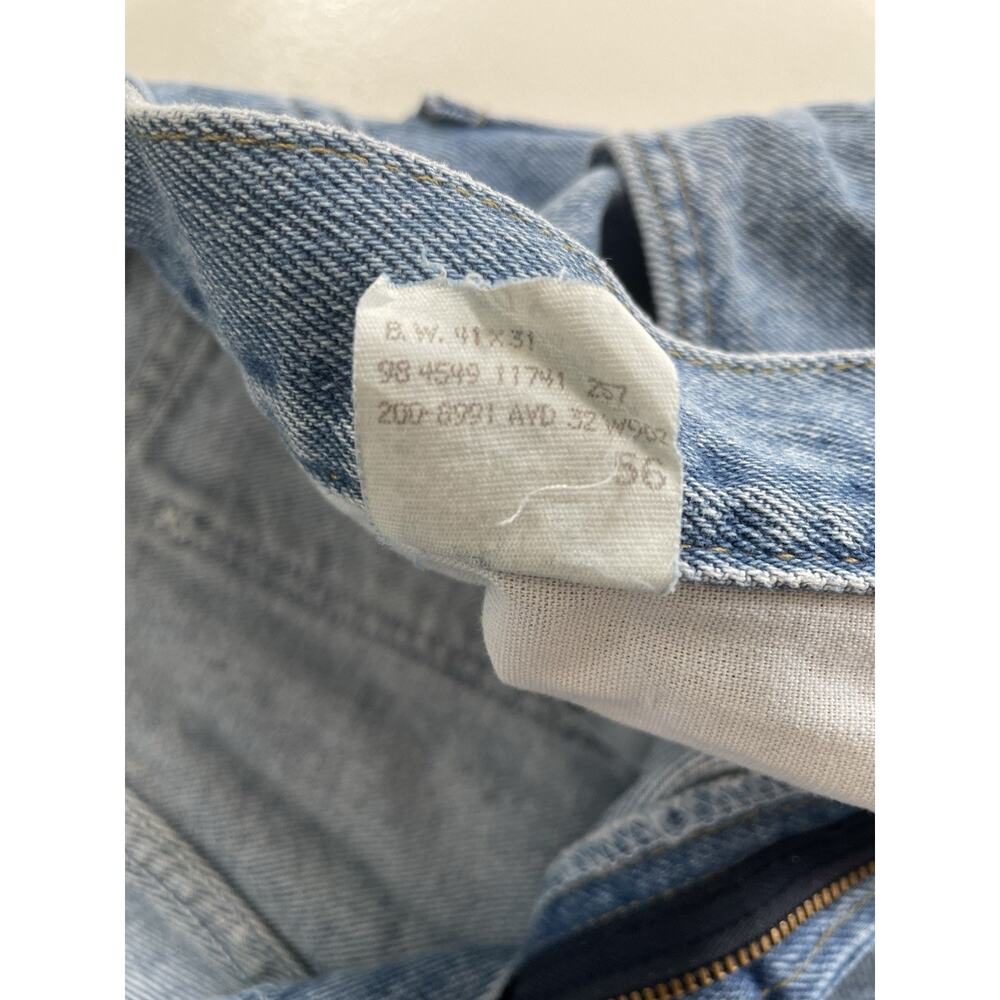 Vintage Lee Jeans Sears Mens Regular Fit Eurobleach Blue Size 40 x 30 New (NWT) - Picture 11 of 16